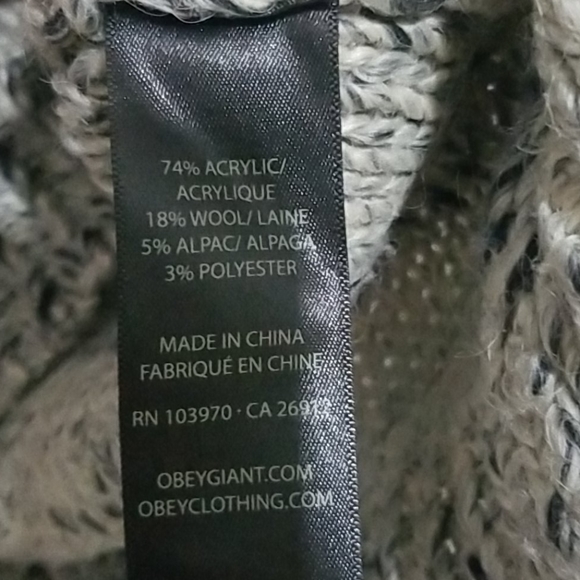 Obey no.89 Wool Blend Speckled Knit Sweater - Picture 5 of 7